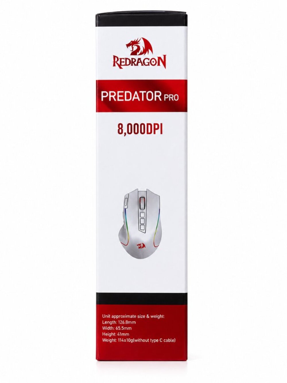 Wireless Gaming Mouse | Redragon | M612W RGB PRO Predator Pro | 8000 DPI - Picture 3 of 5